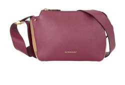 Helmsley House Check Crossbody Bag, Leather, Burgundy, MII, 3*